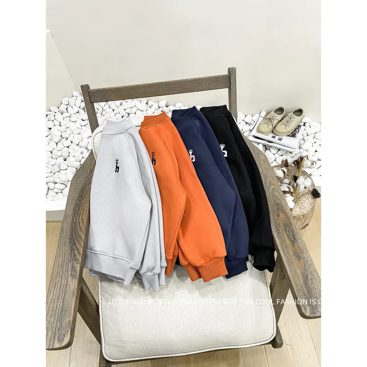 【10月30新款】童装男童套头加绒卫衣2025秋冬儿童上衣MMY841501