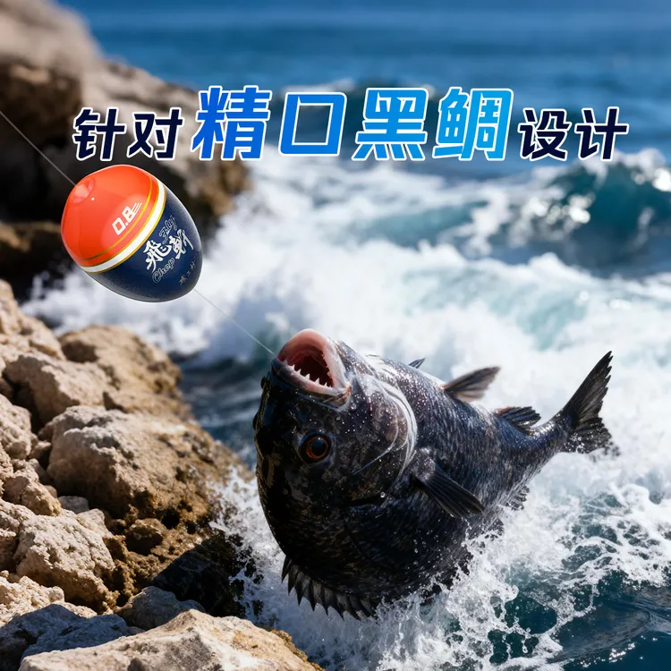 矶工坊阿波矶钓精口黑鲷羽漂中通浮漂醒目灵敏全游动浮标海钓防撞