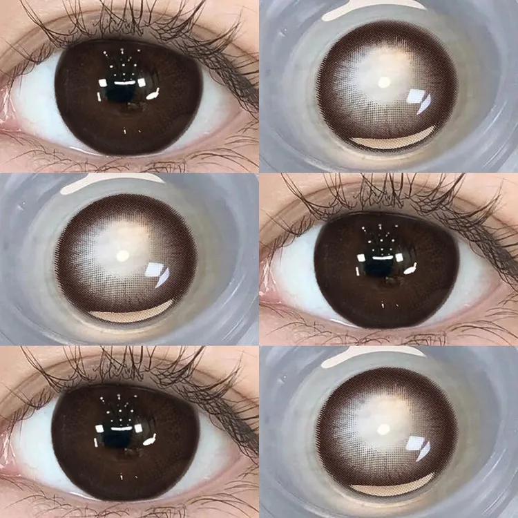 UniCent芝士可可美瞳14.5大直径学生党通勤上班族隐形眼镜半年抛