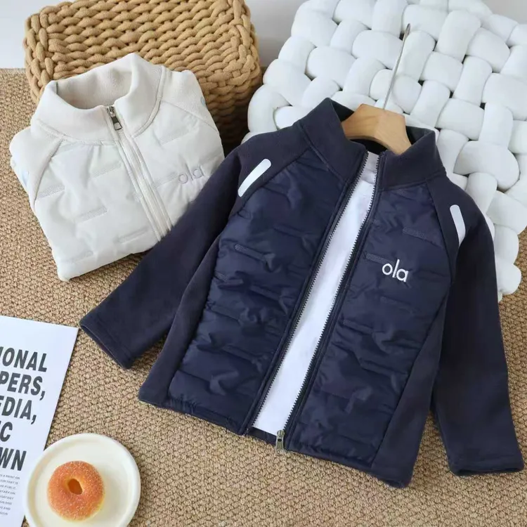 校服神器拉链儿童棉服休闲男女休闲风立领运动外套秋冬夹克冬季