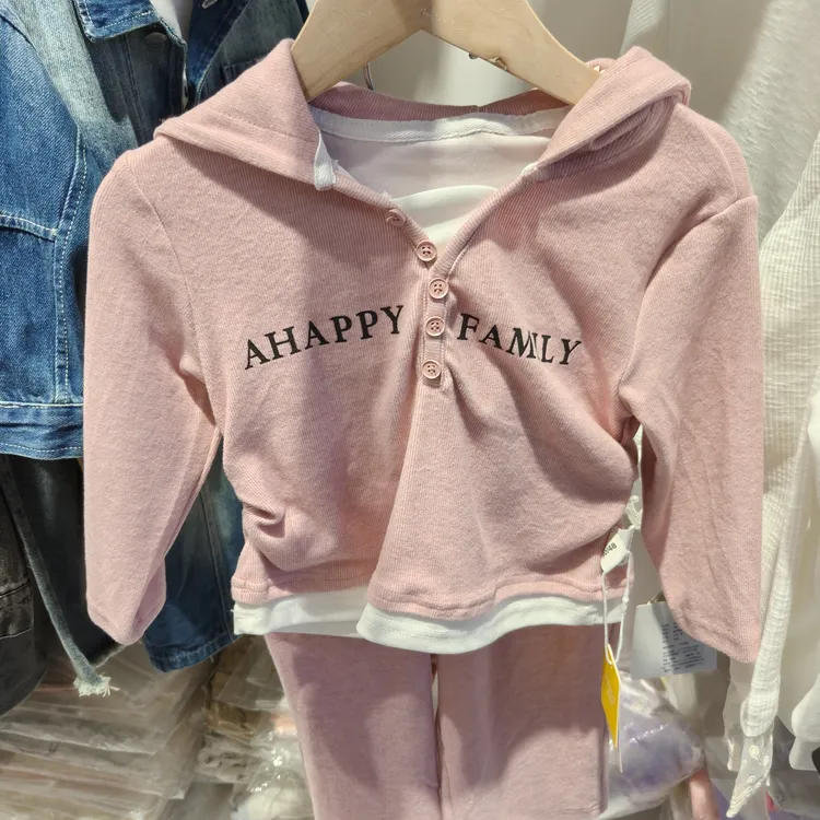 常规款外套女小童针织春秋秋款童装男女通用JK风套装