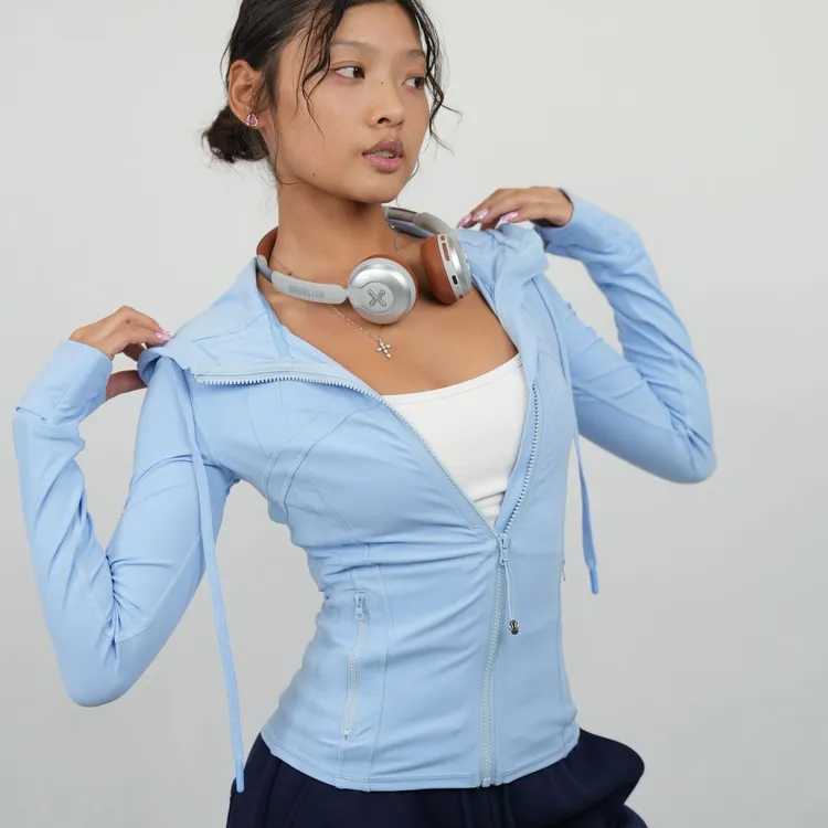 【Fcii】 休闲运动女士连帽运动外套 H5S3562