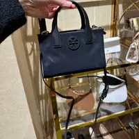 Tory Burch/汤丽柏琦 纯黑色迷你托特手提斜挎包(15*5*14)