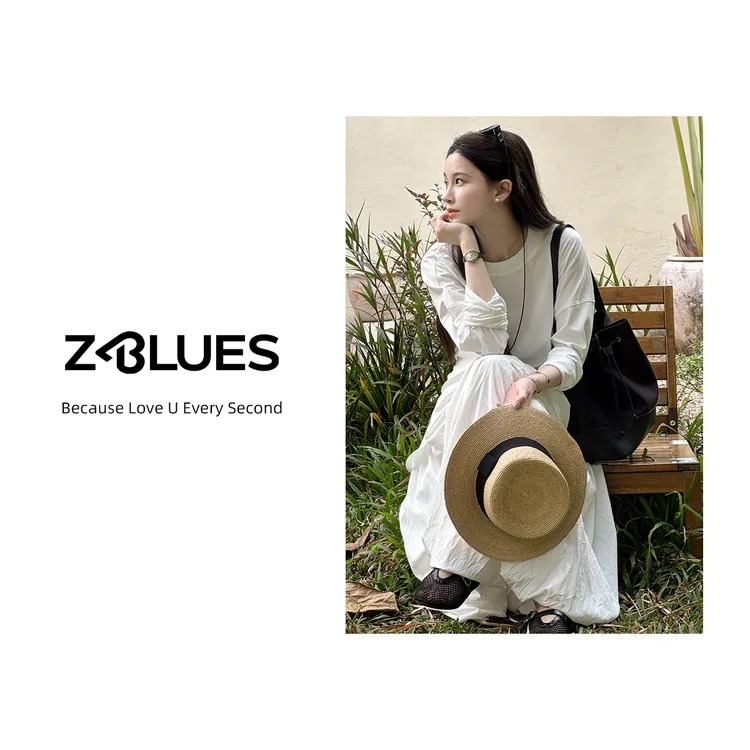 Z.blues【黑白指南】春夏欧若风高针高密棉质长袖T恤YZHT98021