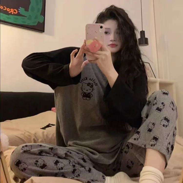 [德绒KT]大码睡衣120-260斤男女同款秋冬德绒保暖卡通家居服