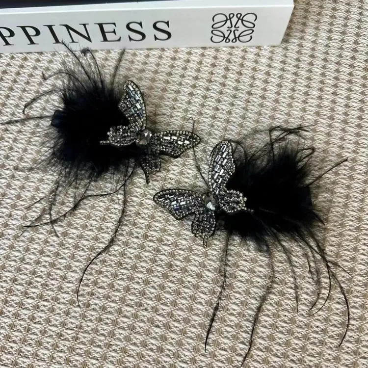 2025新款蝴蝶鸭嘴夹秋冬新款韩版ins高级感发夹