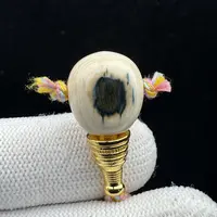 D7150天然猛犸牙 三通 13*25.3mm支持鉴定 假一罚四