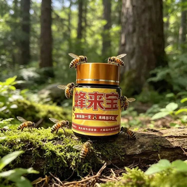 老巢野外引蜂招蜂专用中土蜂蜂王信息素蜂蜡诱蜂用具商品图
