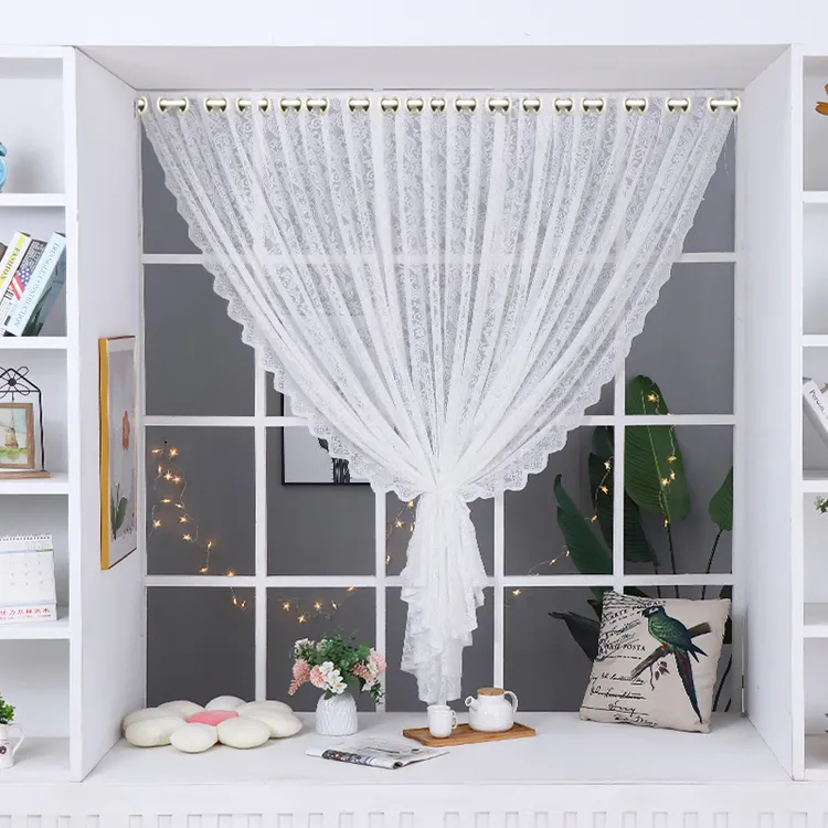 透光不透人窗帘纱帘免打孔穿杆竖百叶纱飘窗卧室客厅遮光防直晒