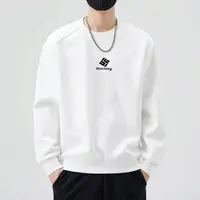正胸刺绣拼接卫衣休闲潮流宽松舒适运动套头百搭圆领长袖卫衣