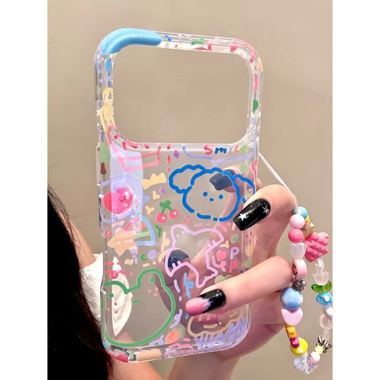 适用苹果iphone17promax透明多巴胺16pro可爱15卡通14ins手机壳