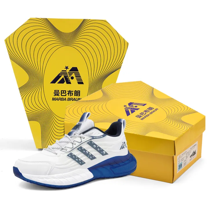 曼巴布朗加绒保暖专柜正品跑步鞋时尚运动鞋子减震皮面男鞋9027