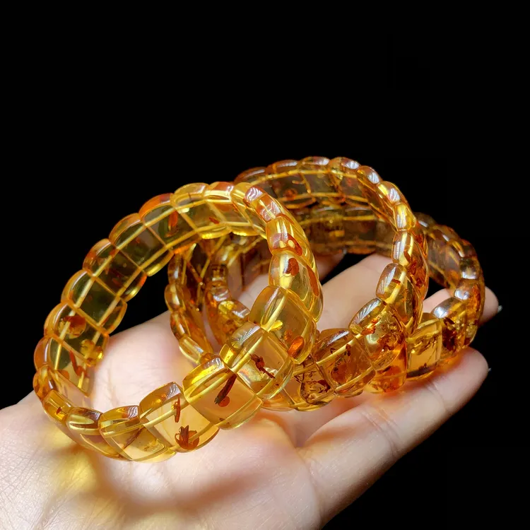 【云上叙】花珀单圈手牌-多样性发其一-14.5×9×3mm-V90732-M（甄选）