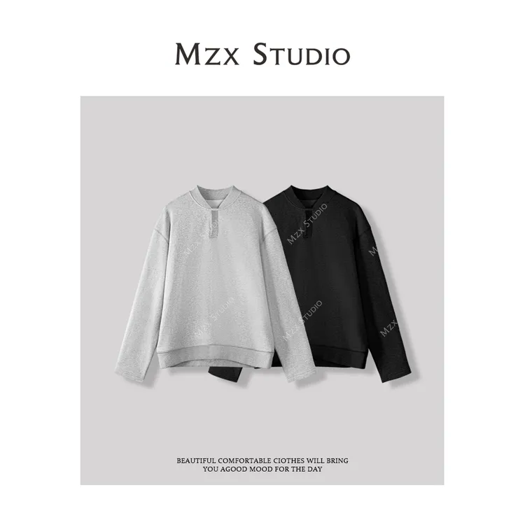MZX 春季全棉休闲极简卫衣SY7118-Z