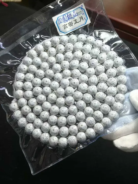 10圆珠海南星月菩提子大留白手串项链正月高密文玩