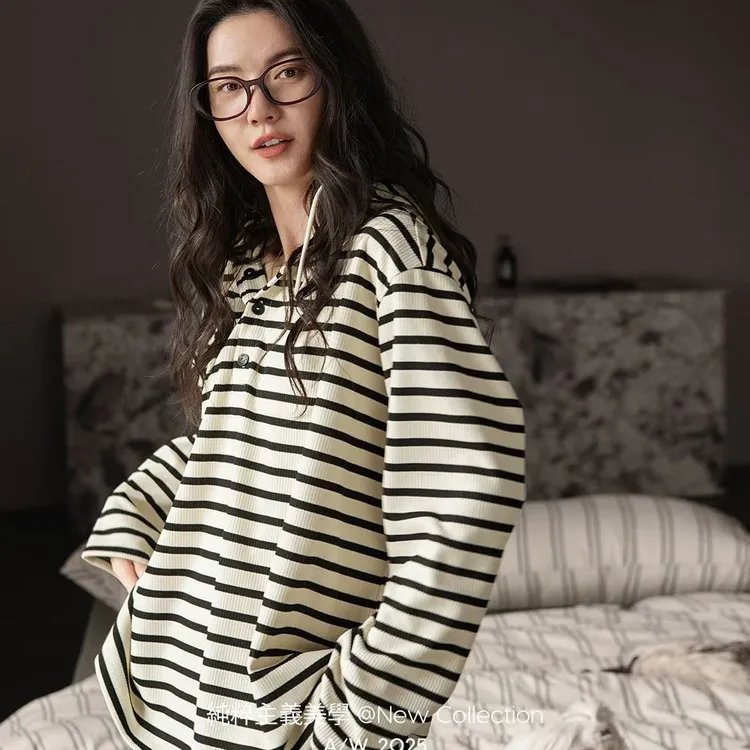 贝妍20907连帽套装2025年秋季新款