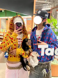 纯棉美式复古字母爱心长袖卫衣开衫女秋冬加绒宽松短款外套上衣潮