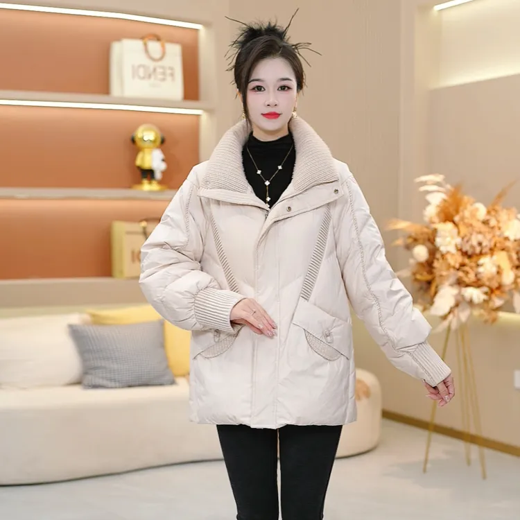 简约百搭冬季新款时尚洋气宽松保暖显瘦羽绒服2025年【SJYF5318】