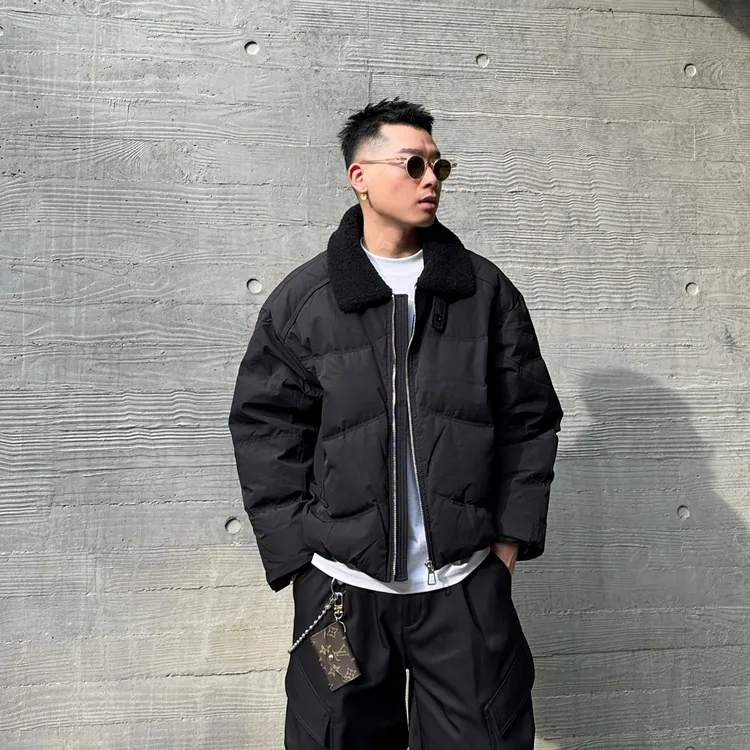 【极寒系列】新国标90白鸭绒毛领翻领可立领加厚秋冬百搭保暖羽绒服