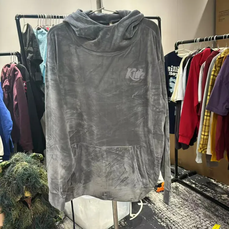 【P总专属】 kith 丝绒 连帽卫衣 三款可选 男女同款