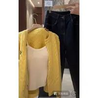 徐秋阳 柠檬茶  百搭时尚休闲设计感显瘦显白针织毛衣YM170
