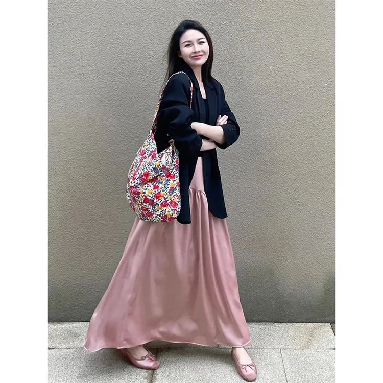 黑色西装外套女2025年春秋新款韩版宽松高级感休闲小个子西服上衣