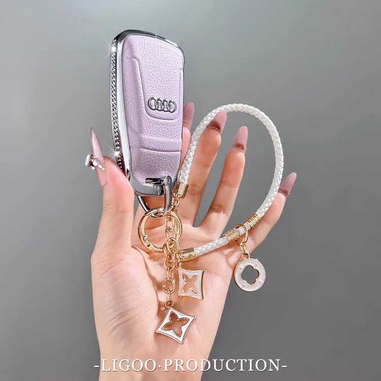 适用2025款奥迪A4L钥匙套18-25款奥迪Q5L专用汽车金属全包扣壳女