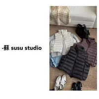 SU  女厚款外穿纯色无袖羽绒马甲品韩版冬季  H0819