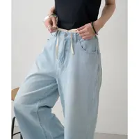 【Montendre】 秋季新款 O 休闲百搭宽松时尚可调节牛仔裤