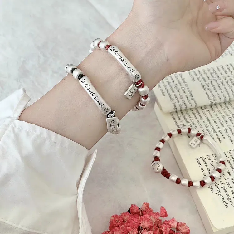 好运手串Goodluck弯管事成编织手链女国潮手串新中式设计手串