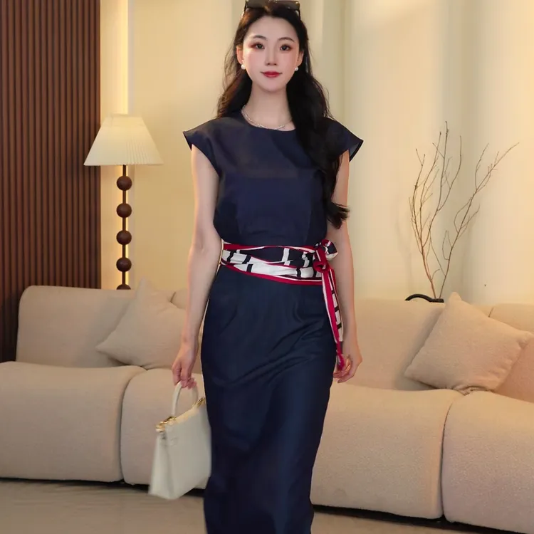 MissD.G.夏季薄款小众小香风休闲显瘦设计师时尚套装YA577