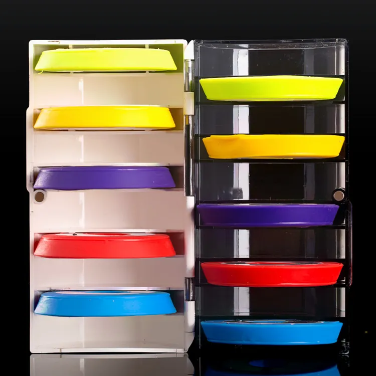 奥奇峰透明硅胶主线轴8轴10轴折叠多功能钓鱼小配件主线轴盒渔具