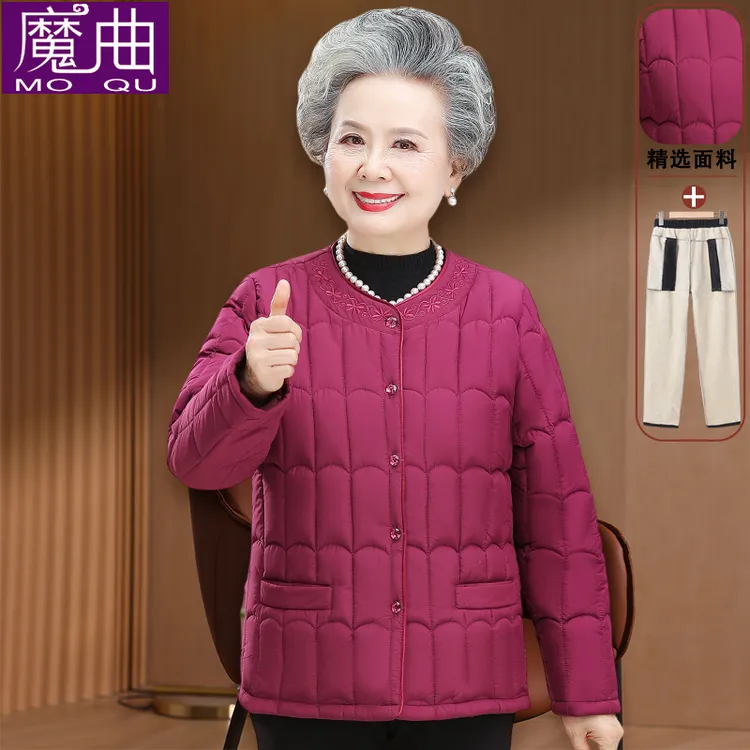 奶奶冬装小棉袄内胆女中老年人秋冬季衣服60岁70妈妈防寒上衣外套