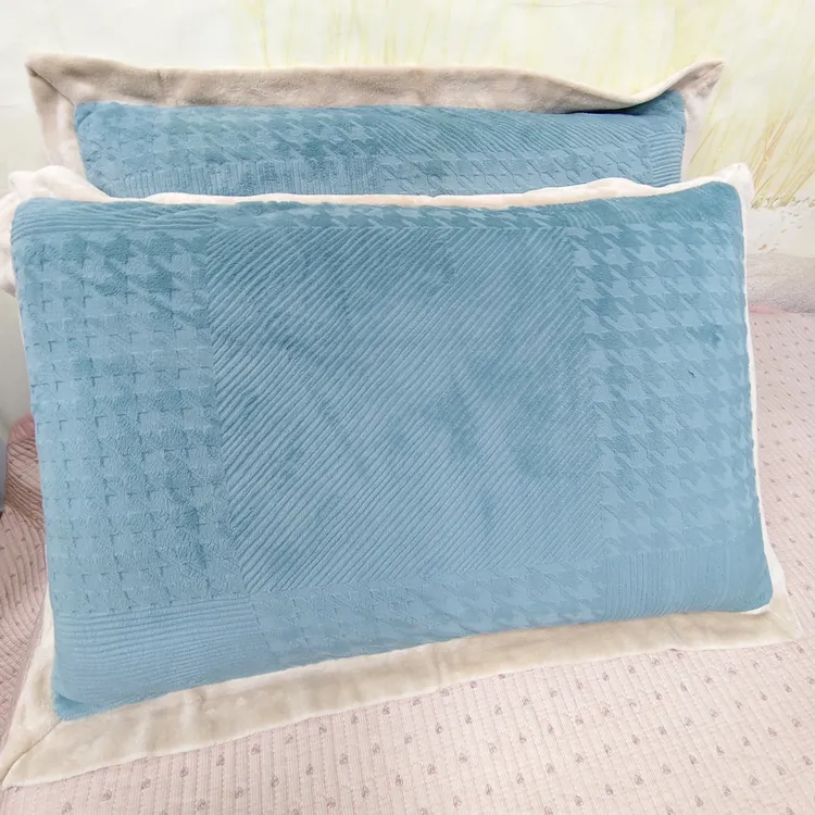 高克重牛奶绒单品枕头套48*74简约加厚