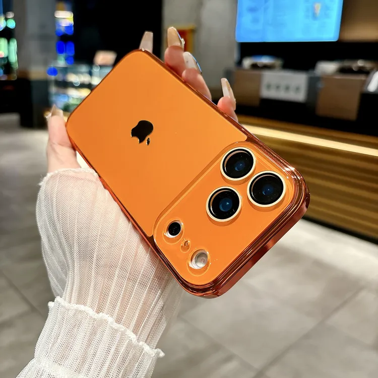 原机橙适用苹果17promax手机壳iPhone16全包15防摔14潮牌13磨砂12
