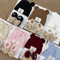 婴童帽子袜子两件套