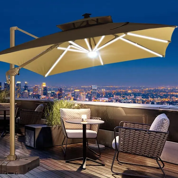 花园遮阳伞庭院伞室外大型户外太阳伞别墅露台伞户外伞罗马伞