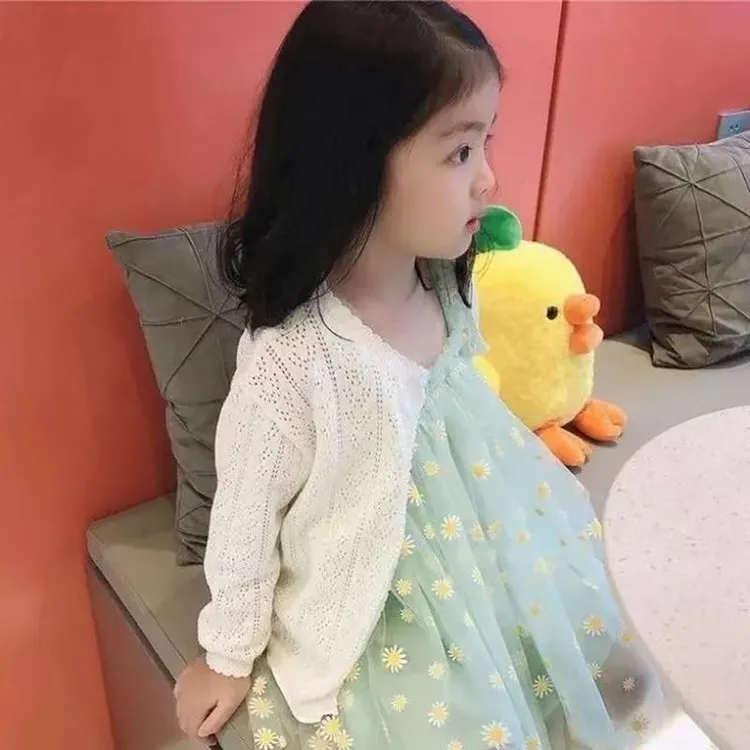 儿童春秋装小外搭女童开衫男女宝宝针织衫毛衣婴儿小外套薄款棉质