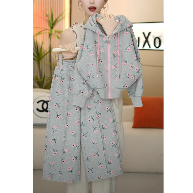 女童套装春秋新款中大童女孩时尚卫衣长裤两件套儿童韩版运动秋装