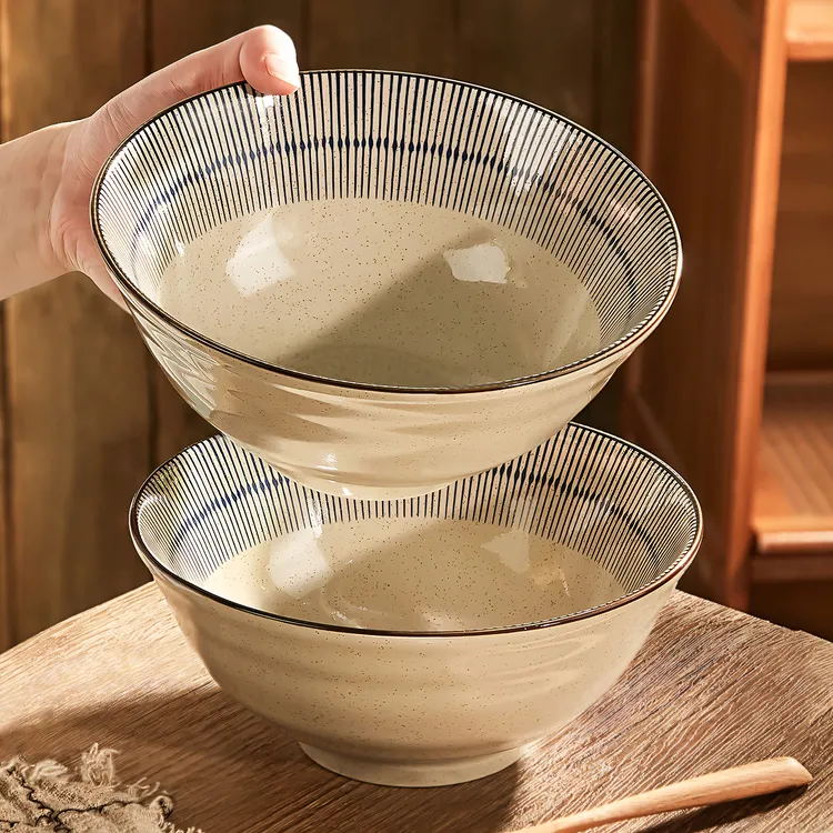 日式陶瓷面碗拉面碗复古家用2025新款汤面碗泡面碗吃面条碗大碗