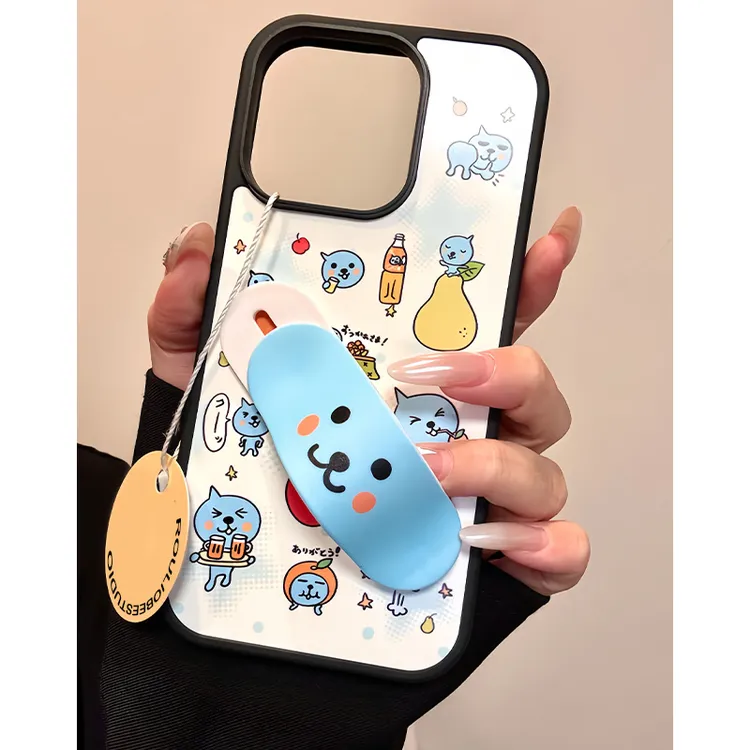 BANCA蓝酷儿创可贴支架适用iphone16promax手机壳苹果15/14创意13
