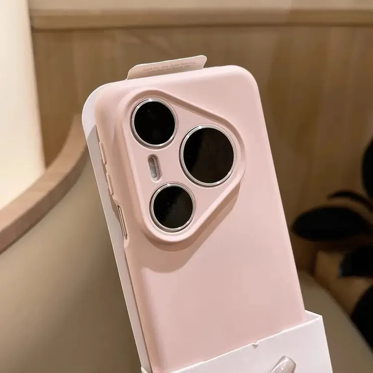 适用于华为Pura80手机壳液态硅胶磨砂pura70纯色70pro精孔镜头