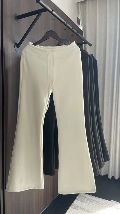 慵懒主义 加绒加厚休闲裤垂感宽松阔腿裤秋冬保暖口袋款