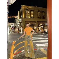 婉君【腮橙钻石裤】时尚设计感气质宽松阔腿牛仔裤LWJ25A1K374