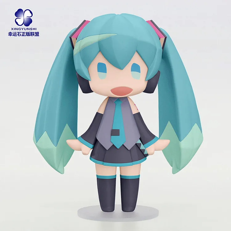 [GSC]初音未来镜音铃连歪头Q版手办V家正版miku像素化可动摆件