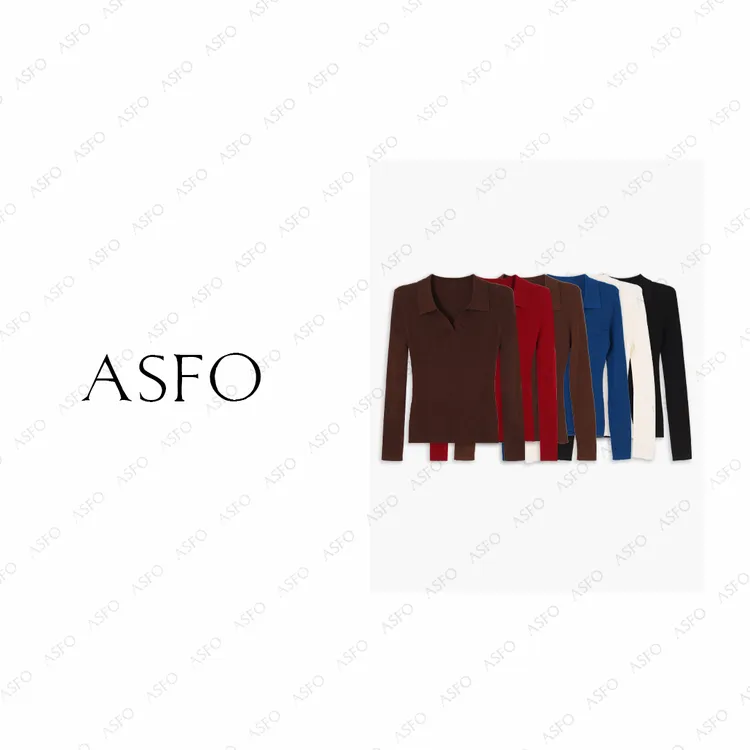 【AS小开领】25新经典休闲百搭修身显瘦针织衫AS25QZZ03829