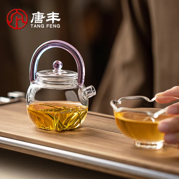 唐丰2025新款玻璃茶壶家用女士泡茶专用一壶一杯办公室一人饮小壶