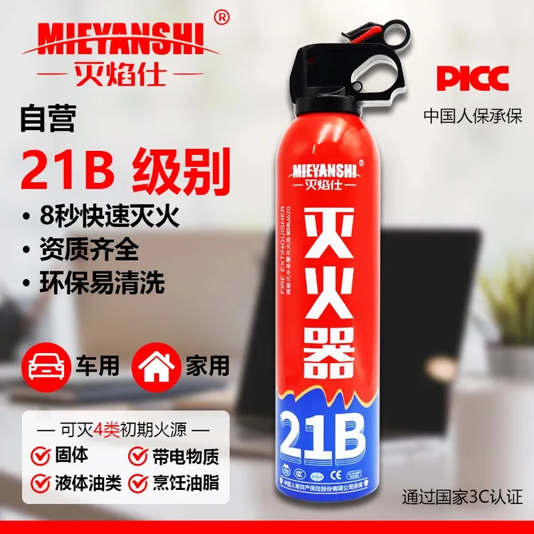 车载水基灭火器汽车应急用品灭火器水基型简易便携灭火器商品图