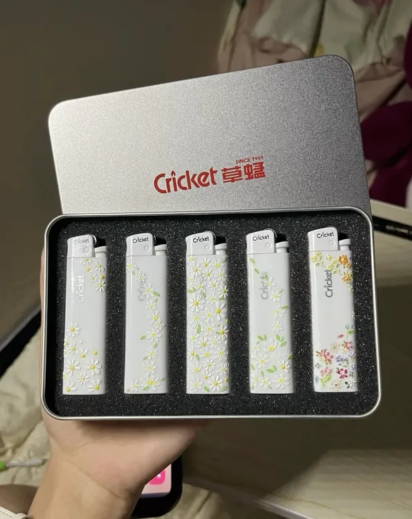 Cricket草蜢打火机DIY高颜值防爆打火机小雏菊款式作为男女生礼物