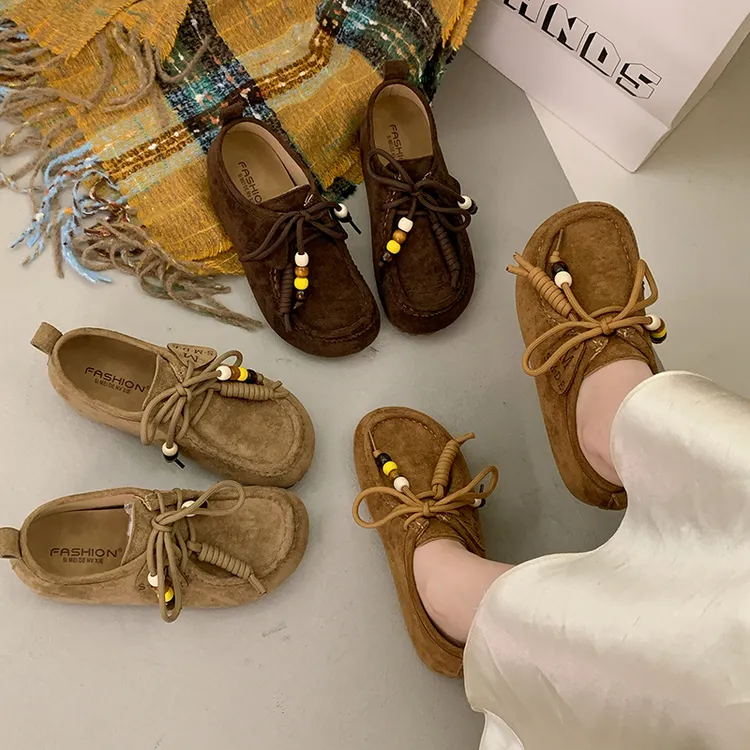软底软面不累脚单鞋女款夏季复古全包勃肯鞋2025新款森系豆豆鞋子